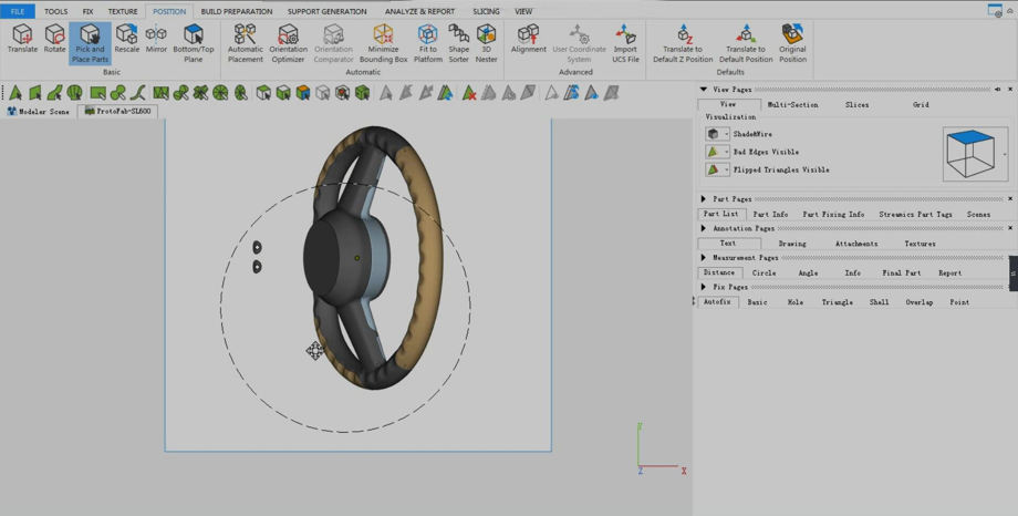 SLA Workflow-Orienting the part